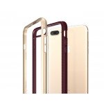Wholesale iPhone 7 Plus Clear Armor Hybrid Case (Champagne Gold)